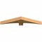 Ekena Millwork Bellingham Rough Sawn Timber Gable Bracket, Western Red Cedar, 60"W x 10"H x 6"D x 6"F, 4/12 Pitch GBW060X10X0606BEL00RWR - alternate 4